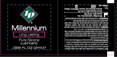 ID Millennium Silicone Lubricant 2 mL Foil Packets – Jar