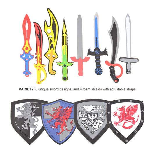 AZ Trading & Import Foam Swords And Shields Playset (8 Swords And 4 Shields)