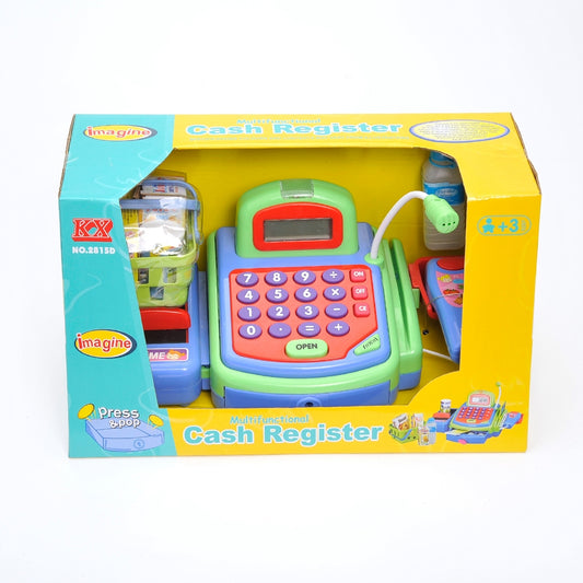 AZ Trading & Import Pretend Play Electronic Cash Register Toy Realistic Actions & Sounds Green