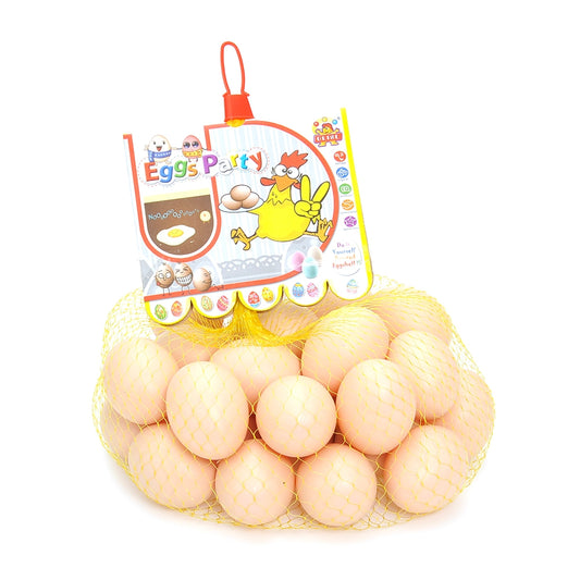 AZ Trading & Import Bag Of Realistic Chicken Eggs Toy Food Playset (Pack Of 30 Fake Eggs)