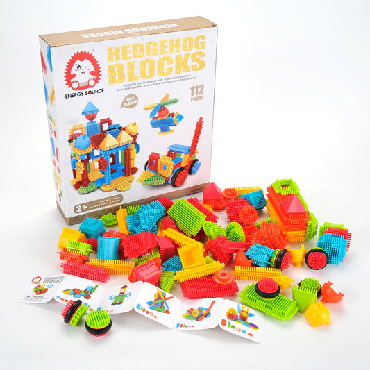 AZ Trading & Import Colorful Bristle Shape Building Blocks | 112 Pieces