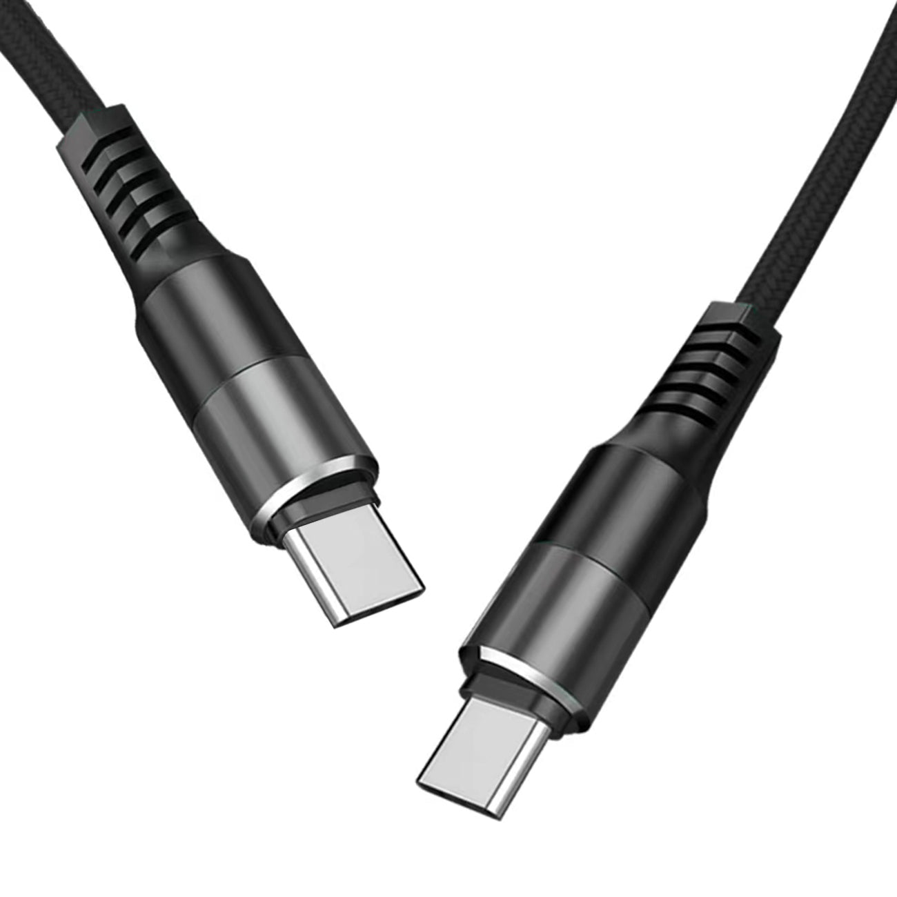 10 ft USB-C to USB-C Braided Fast Charging Cable – Black - US Stores