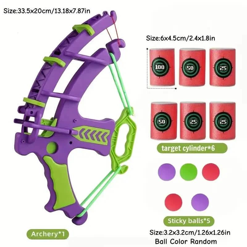 12-Piece Interactive Archery Game Set – Multi-Color - US Stores