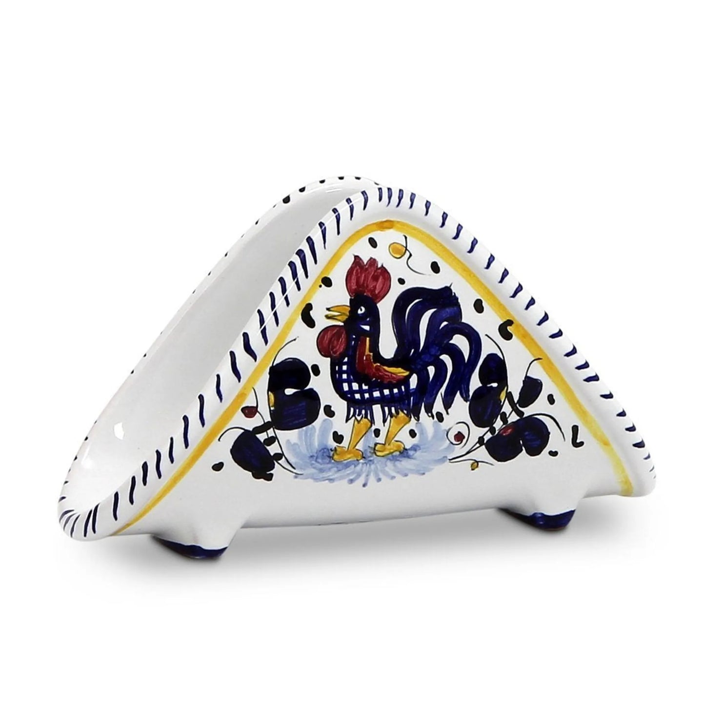 ORVIETO ROOSTER Napkin Holder - Size: 6.5 WIDE X 3.5 HIGH (DIMENSIONS MEASURED IN INCHES) | Pack Of: 1 | Style: Napkin holder