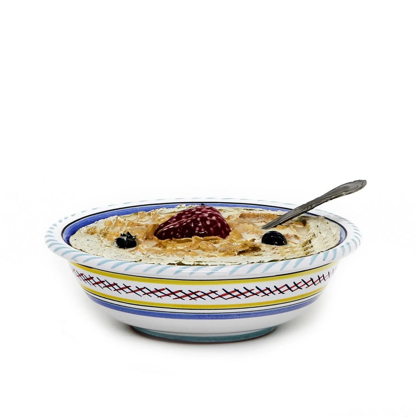 ORVIETO ROOSTER Salad/Cereal Bowl - Size: 7.5 DIAM. X 2.25 HIGH/DEEP (DIMENSIONS MEASURED IN INCHES) | Pack Of: 1 | Style: Salad/cereal bowl