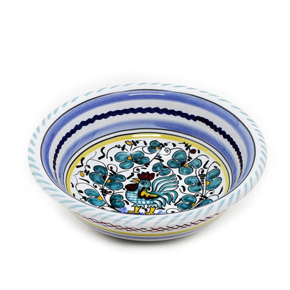 ORVIETO ROOSTER Salad/Cereal Bowl - Size: 7.5 DIAM. X 2.25 HIGH/DEEP (DIMENSIONS MEASURED IN INCHES) | Pack Of: 1 | Style: Salad/cereal bowl