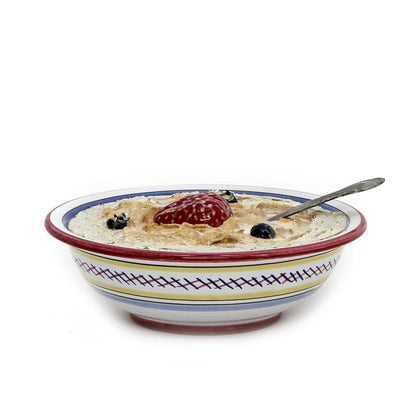 ORVIETO ROOSTER Salad/Cereal Bowl - Size: 7.5 DIAM. X 2.25 HIGH/DEEP (DIMENSIONS MEASURED IN INCHES) | Pack Of: 1 | Style: Salad/cereal bowl