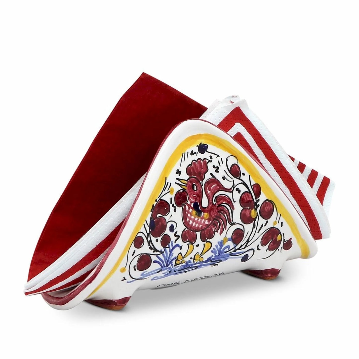 ORVIETO ROOSTER Napkin Holder - Size: 6.5 WIDE X 3.5 HIGH (DIMENSIONS MEASURED IN INCHES) | Pack Of: 1 | Style: Napkin holder