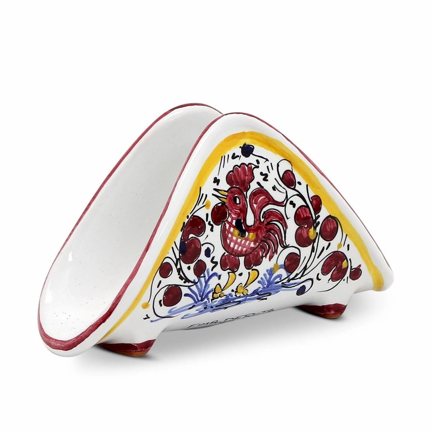ORVIETO ROOSTER Napkin Holder - Size: 6.5 WIDE X 3.5 HIGH (DIMENSIONS MEASURED IN INCHES) | Pack Of: 1 | Style: Napkin holder