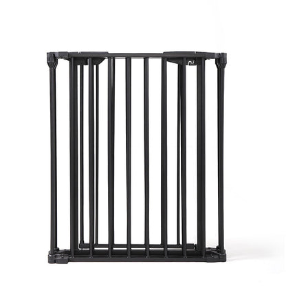 146" Extra Wide Baby Gate, 6 - Panel Baby Pet Playpen, Fireplace Safety Fence, Foldable Barrier Gate, Black - US Stores