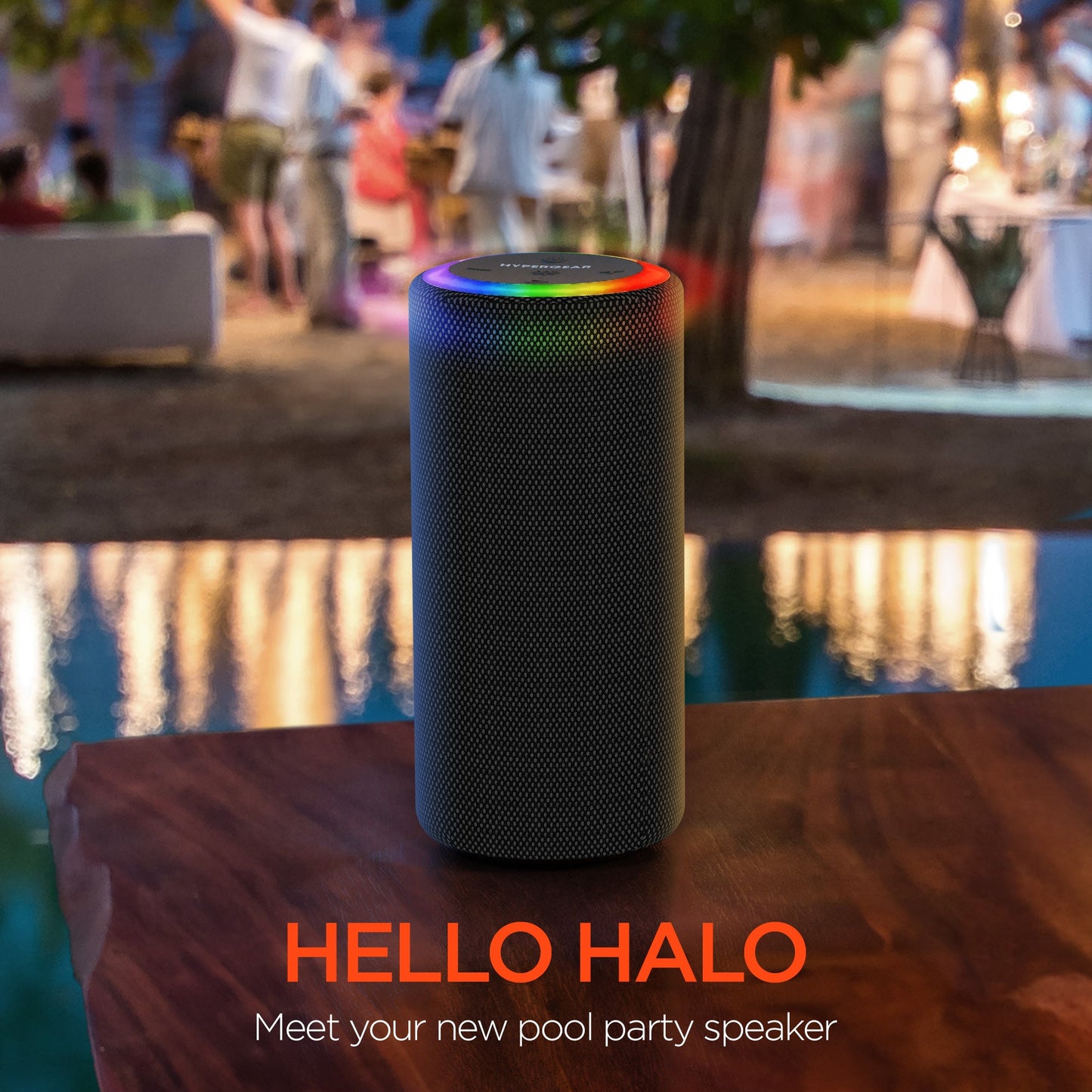 HyperGear Halo XL Wireless LED Speaker Black