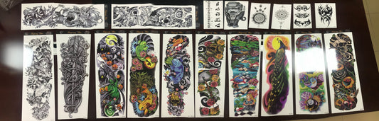 AZ Trading & Import Temporary Tattoos Full Sleeve Men and Women