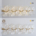 Modern American cylindrical crystal chandelier-18 bulbs