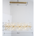 Modern American cylindrical crystal chandelier-18 bulbs