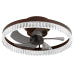 Ceiling Fans with Lights, Minimalist Ring Led Chandelier Fan with Remote Control Modern Ceiling Lamp for Bedroom Nursery Living Room