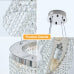 Modern Crystal Chandelier for Living-Room Round Cristal Lamp Luxury Home Decor Light Fixture