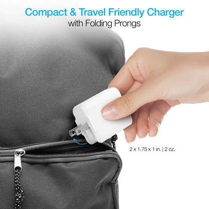 20W USB-C PD Fast Wall Charger | 4ft MFi Lightning Cable | White - US Stores