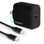 20W USB-C PD Fast Wall Charger | 4ft USB-C Cable | Black - US Stores