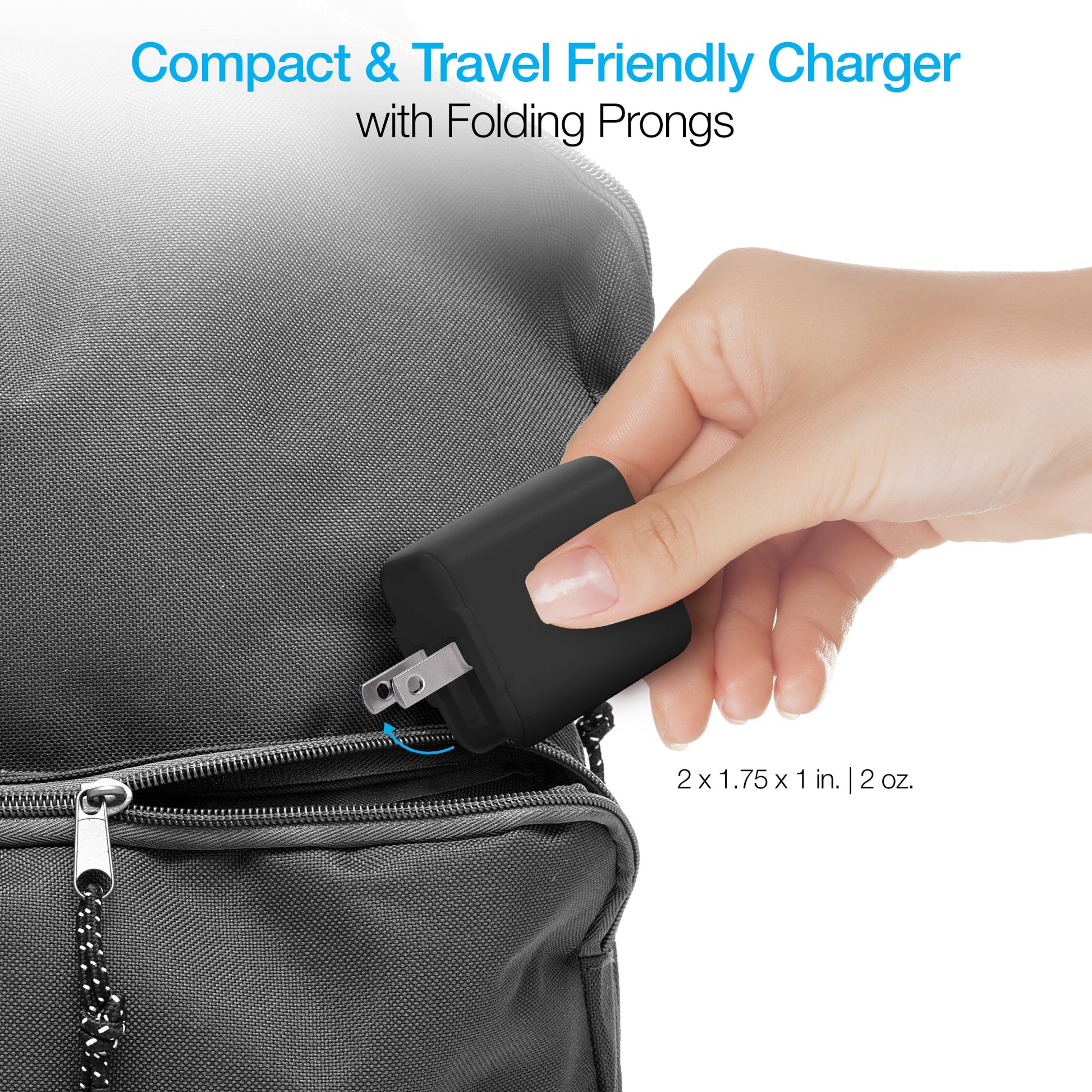 20W USB-C PD Fast Wall Charger | 4ft USB-C Cable | Black - US Stores