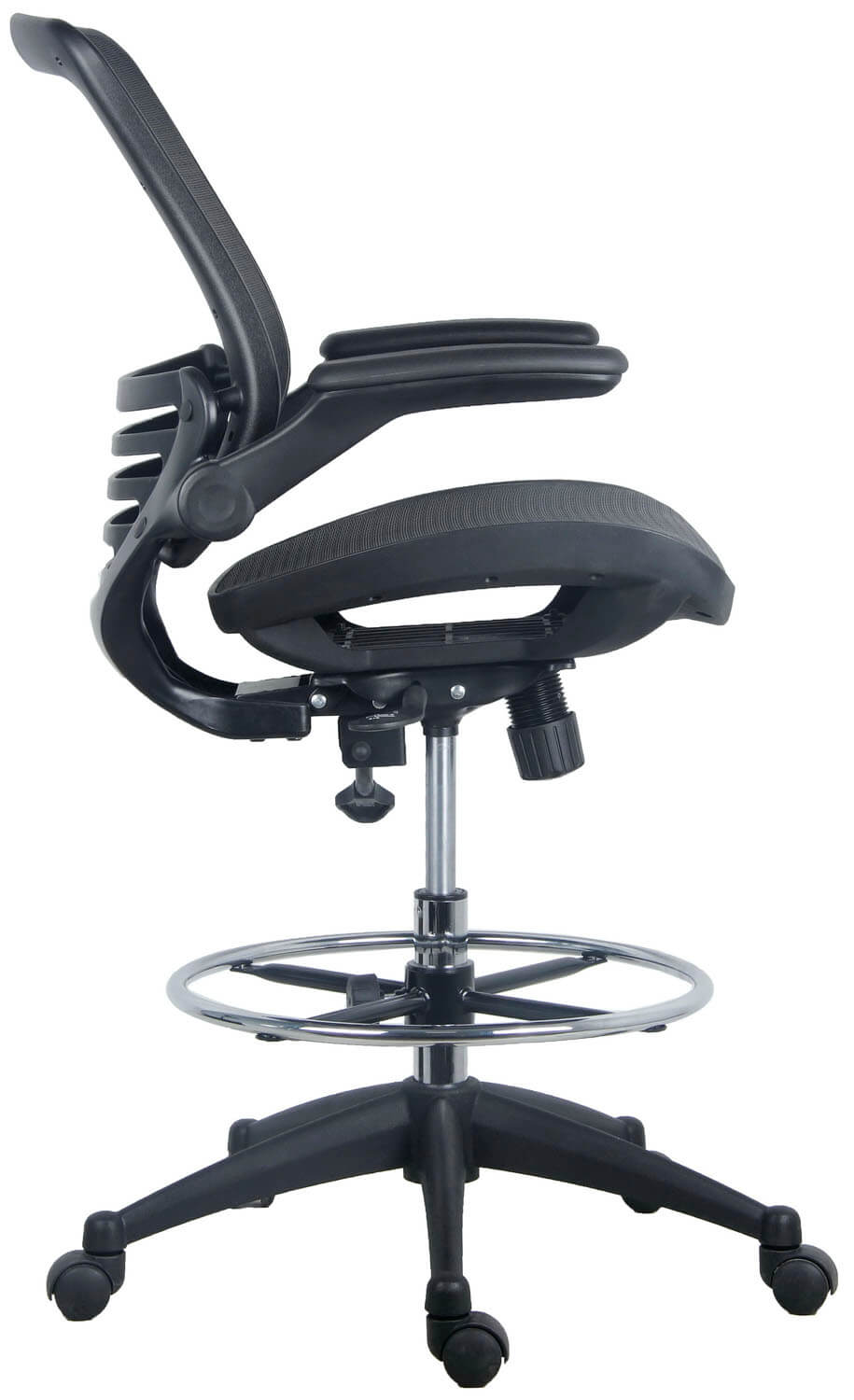 Harwick Evolve™ All Mesh Heavy Duty Drafting Chair - Dark Knight Edition