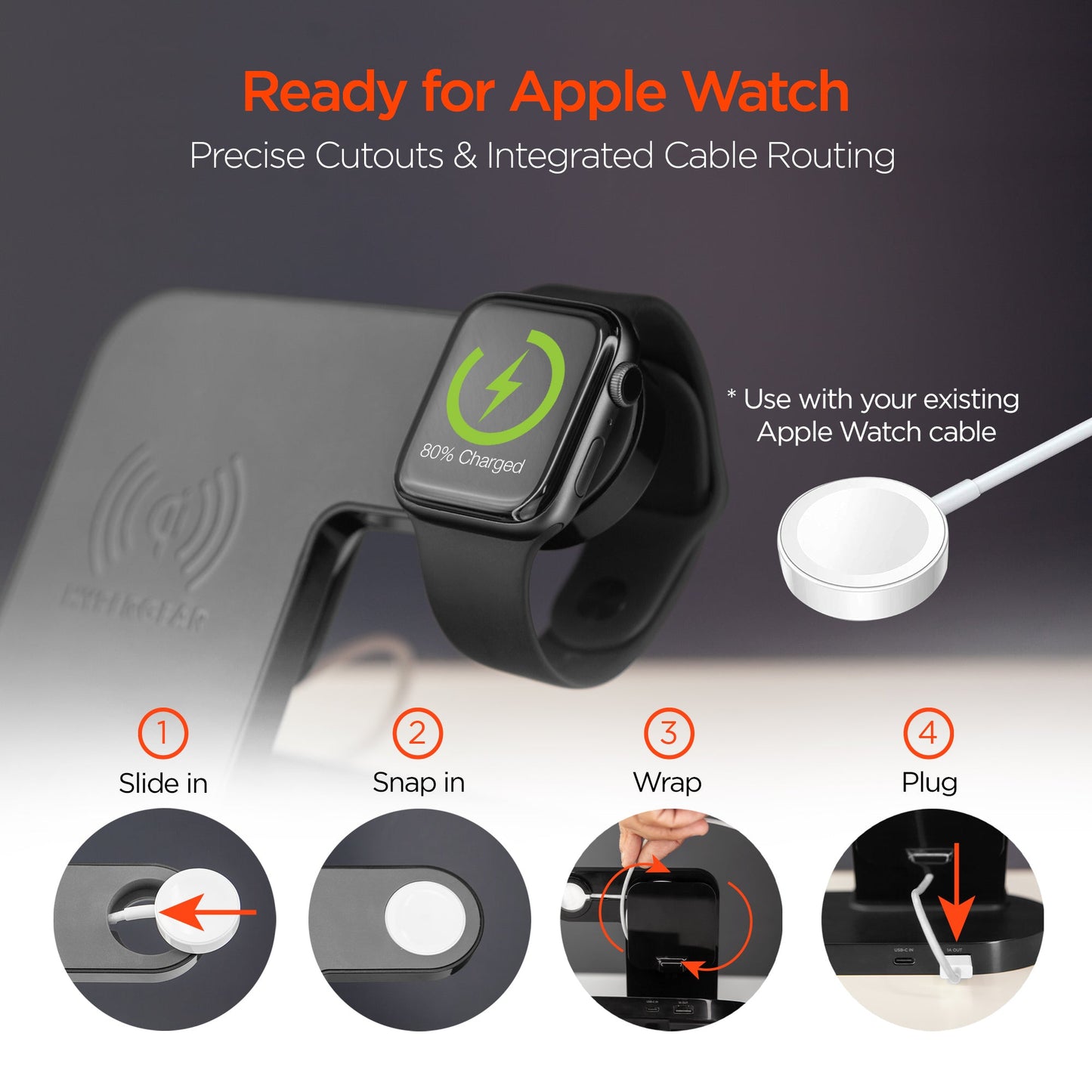 3-in-1 Wireless Charging Dock Phone + Apple Watch + AirPods - US Stores