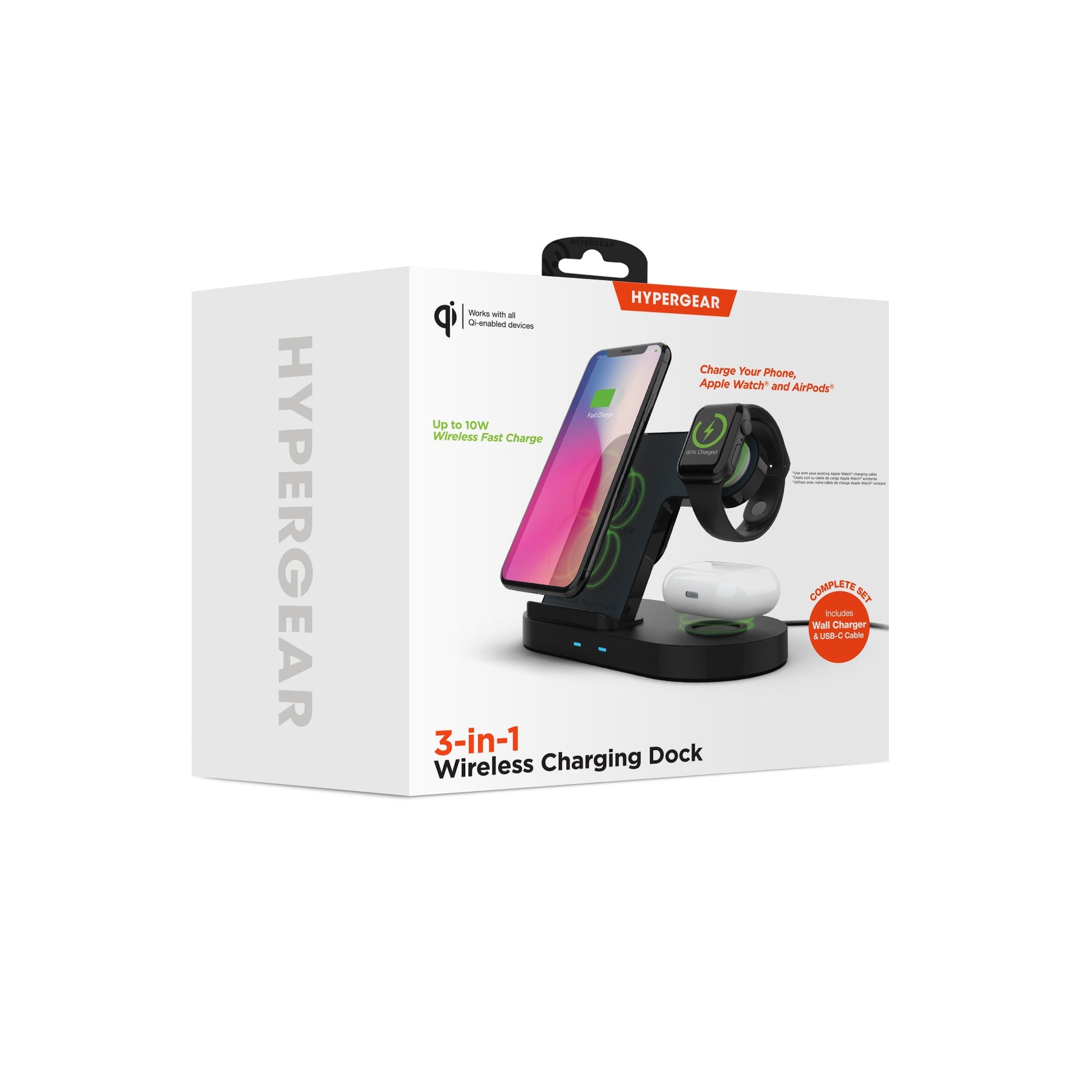 3-in-1 Wireless Charging Dock Phone + Apple Watch + AirPods - US Stores