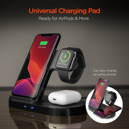3-in-1 Wireless Charging Dock Phone + Apple Watch + AirPods - US Stores