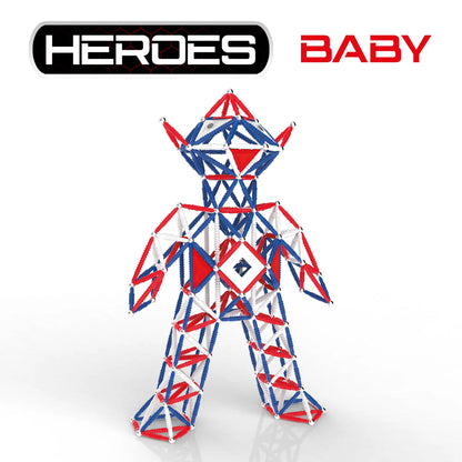 Tinamiri Supermag - Heroes Baby 460 - Magnetic Building Set, 1000 Piece Jigsaw Puzzle