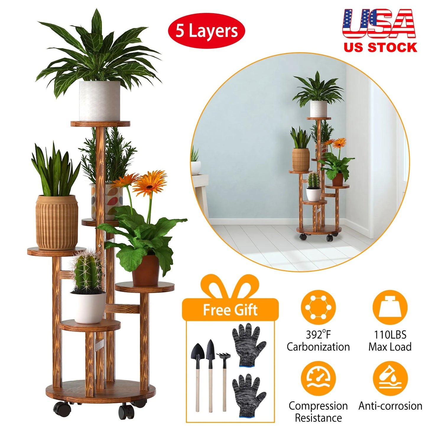 5 Tier Plant Stand