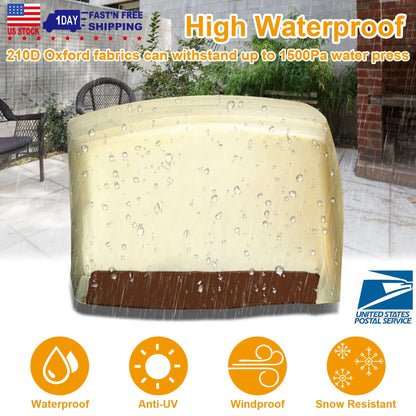 210D Waterproof Outdoor BBQ Grill Cover Windproof