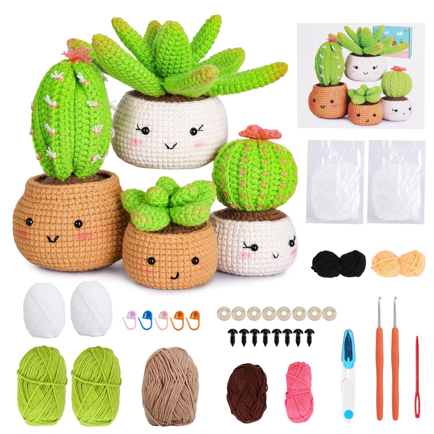 Succulents Crochet Kit Crochet Kit