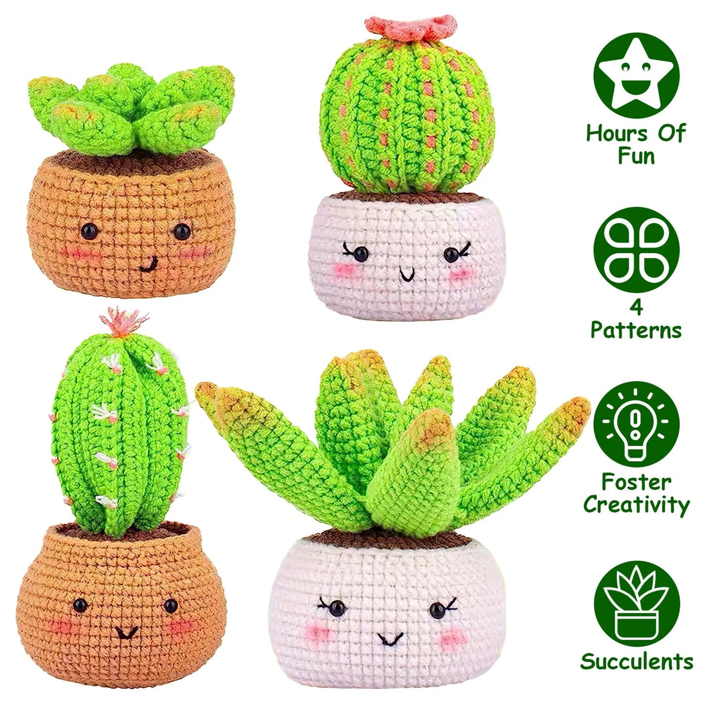 Succulents Crochet Kit Crochet Kit