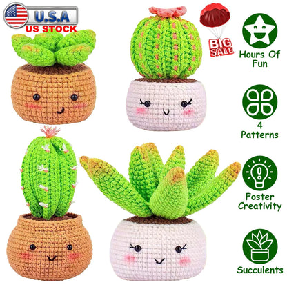Succulents Crochet Kit Crochet Kit