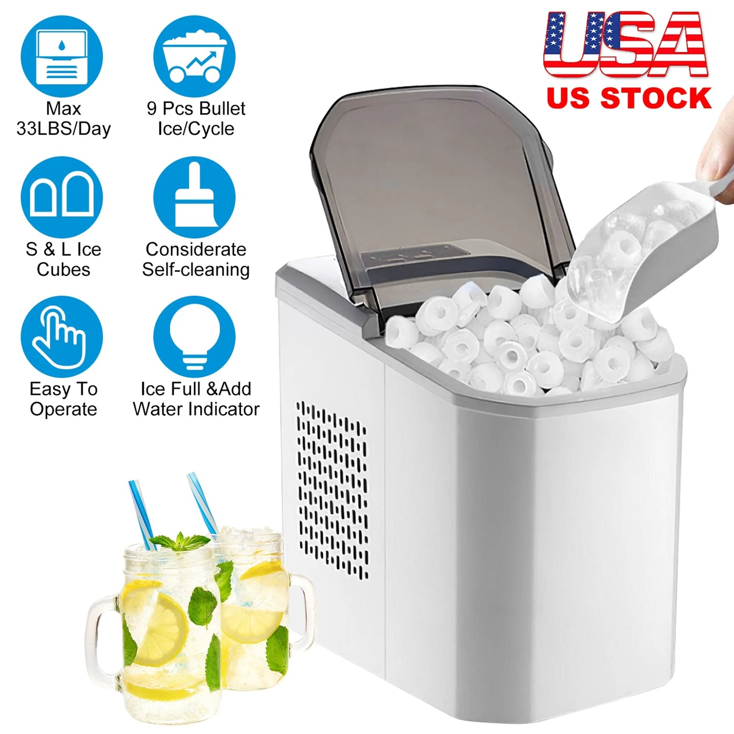 Electric Countertop Ice Maker