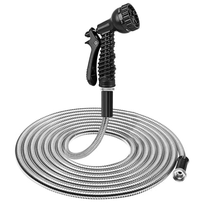 25FT/50FT/100FT Heavy Duty Stainless Steel Garden Hose