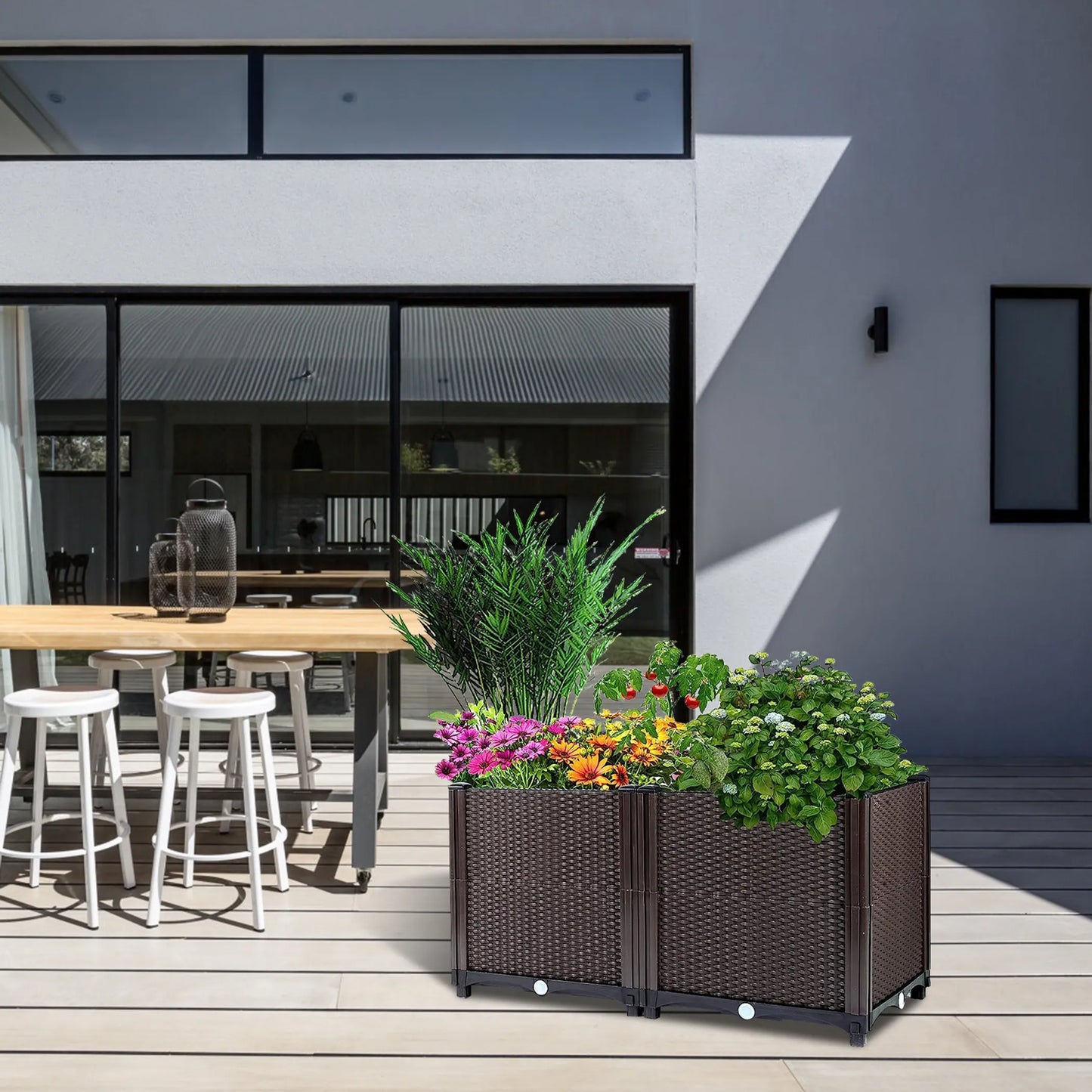 Raised Garden Bed Plant Growth Box