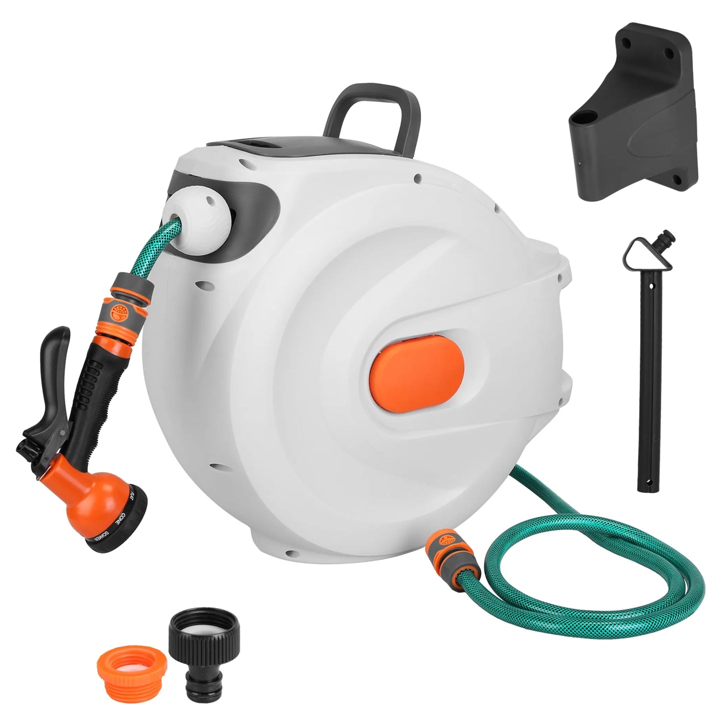 Retractable Garden Hose Reel Wall Mounted