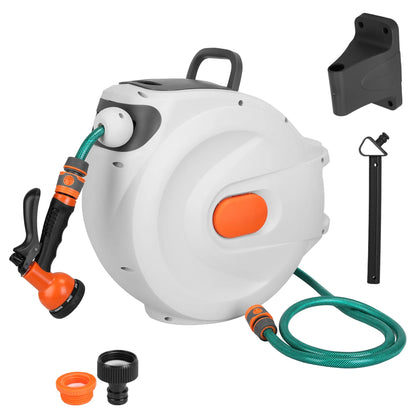 Retractable Garden Hose Reel Wall Mounted