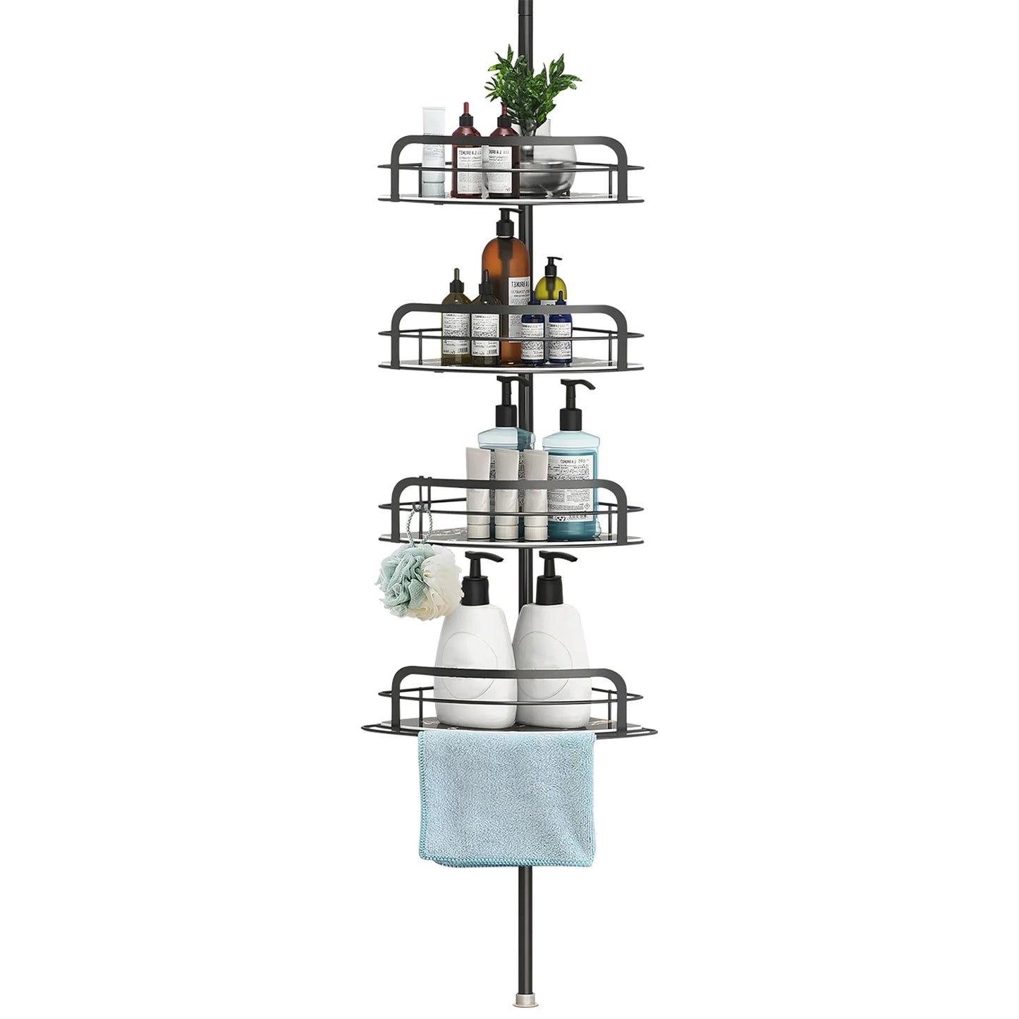 Rust-Resistant Corner Shower Caddy For Bathroom