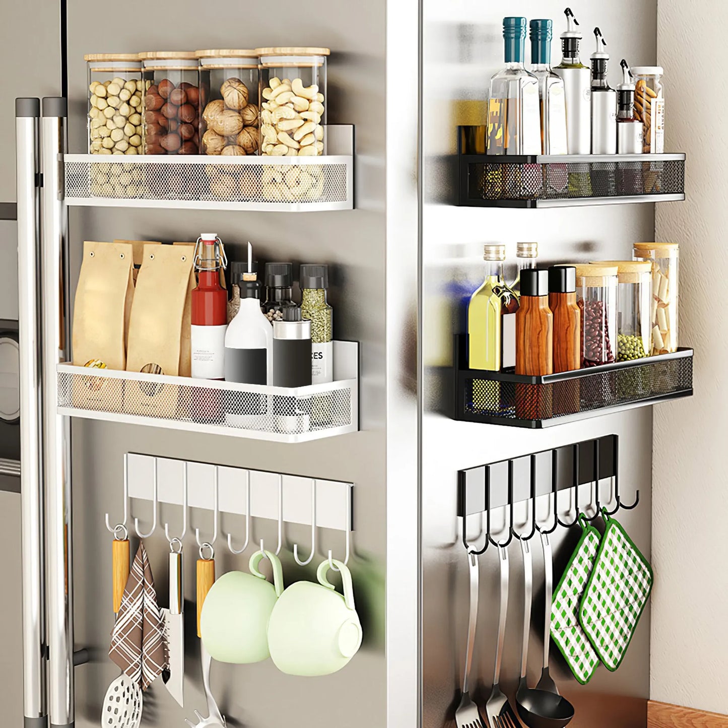 3 Pack Strong Magnetic Spice Rack