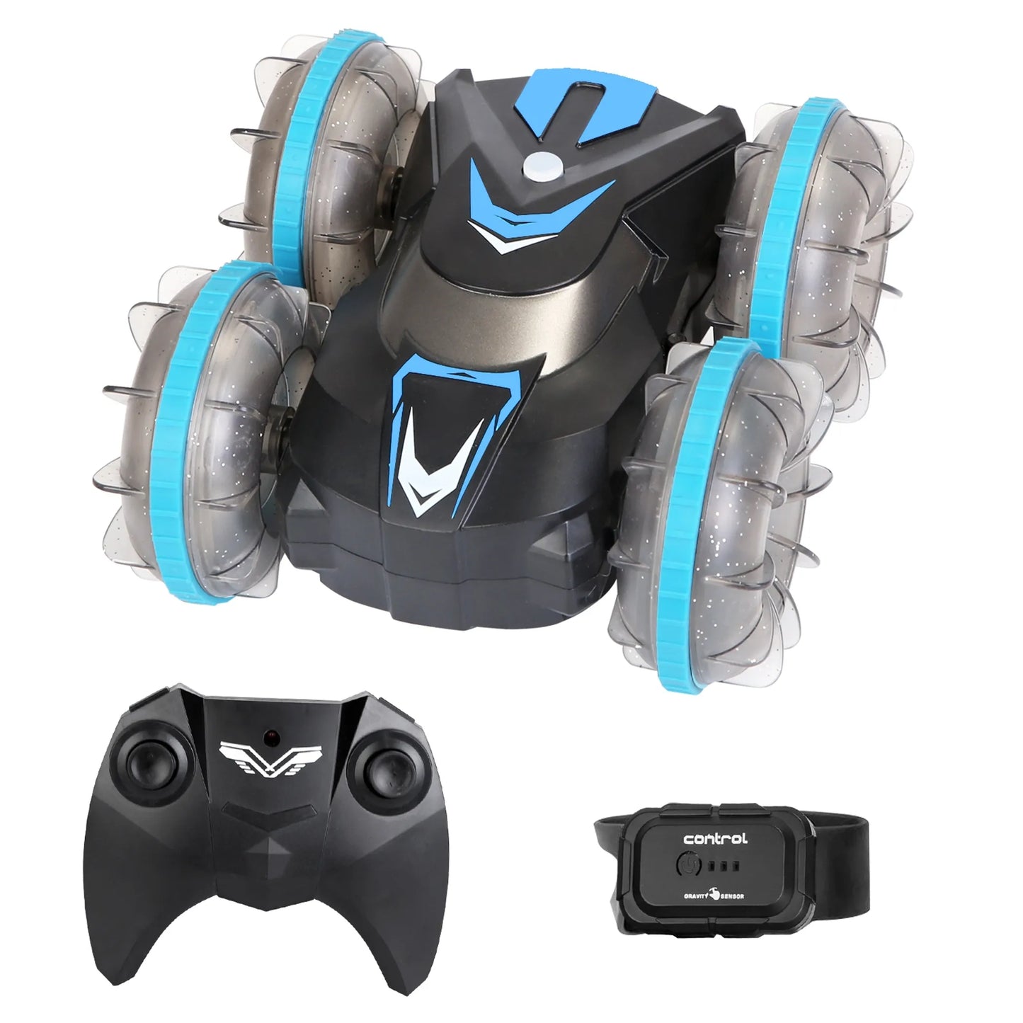 2 In 1 Amphibious RC Car Waterproof Stunt Car