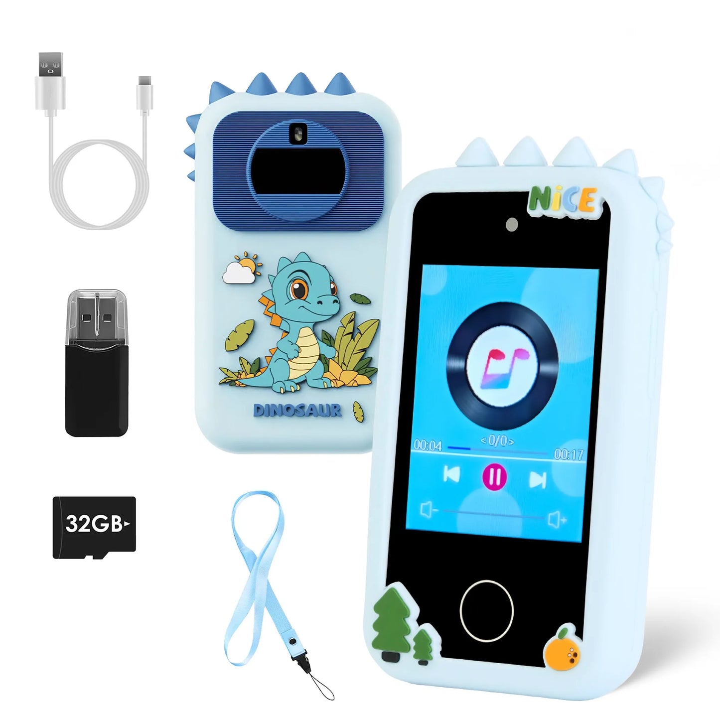Kids Toy Smartphone Dual Camera Phone Touchscreen Learning Toy