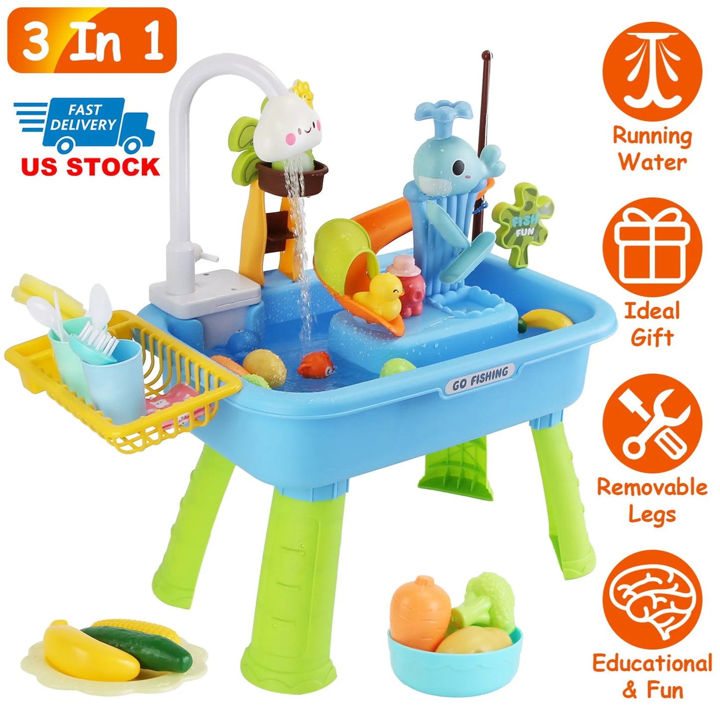 3 In 1 Kitchen Sink Toy