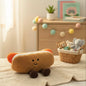 Hot Dog Plush Toy with Cute Dangly Feet  Kawaii Soft Toy for Kids & Adults