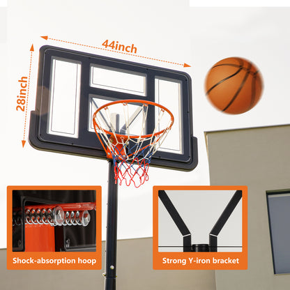 Outdoor portable basketball rack, suitable for children and adults, durable family game set