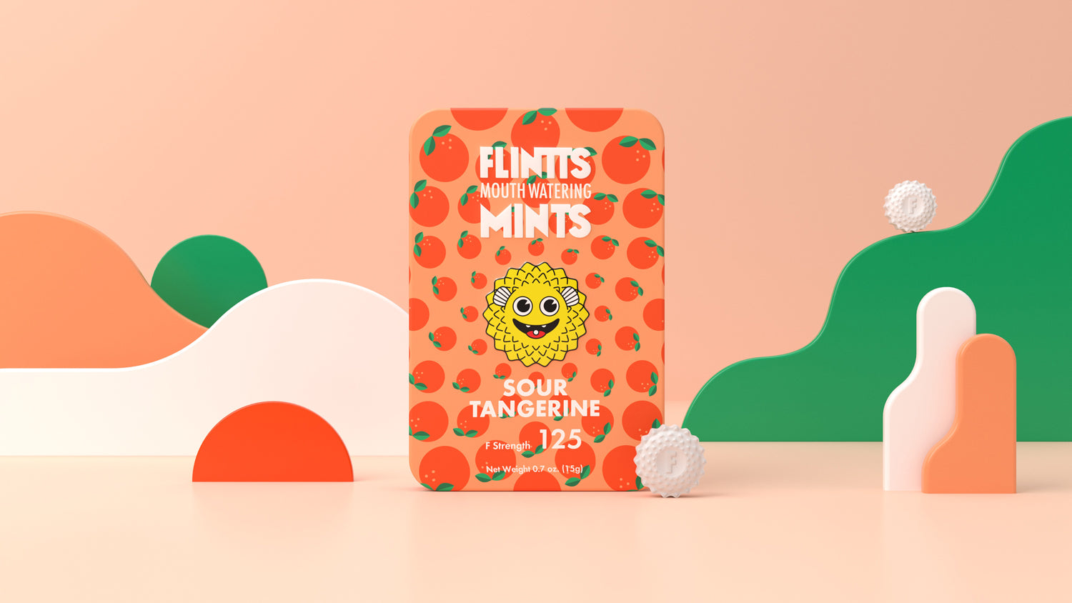 Flintts Sour Tangerine Mouthwatering Mints – F-Strength 175 - US Stores