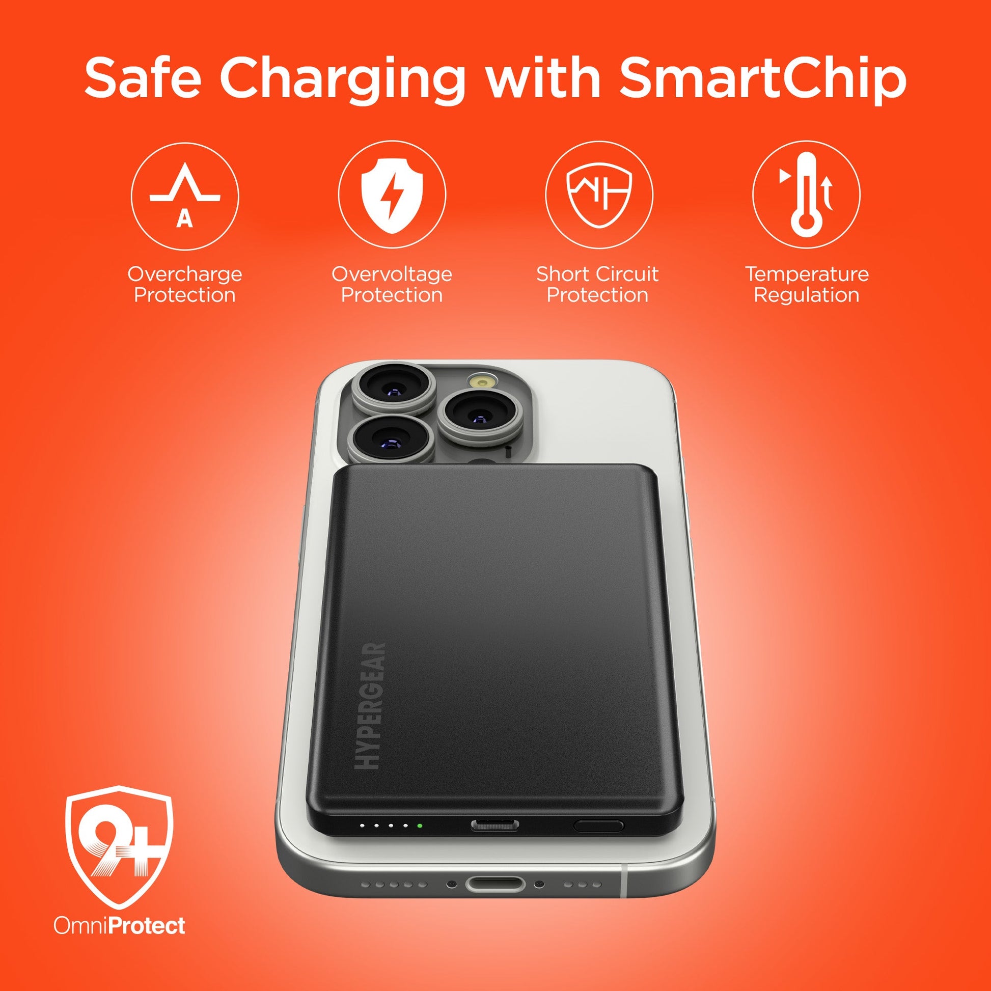 5,000mAh | Power Pack Mag Ultra - Slim Magnetic Wireless Fast Charge Power Bank | Black - US Stores