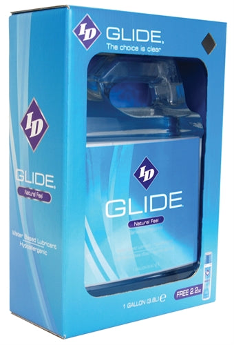 ID Glide Natural Feel Water-Based Lubricant – 1 Gallon + 2.2 oz