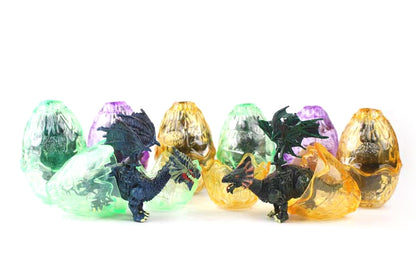 AZ Trading and Import Dragon Figurine Puzzles In Hatching Jurrasic Eggs (12 Eggs Per Pack)