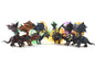 AZ Trading and Import Dragon Figurine Puzzles In Hatching Jurrasic Eggs (12 Eggs Per Pack)